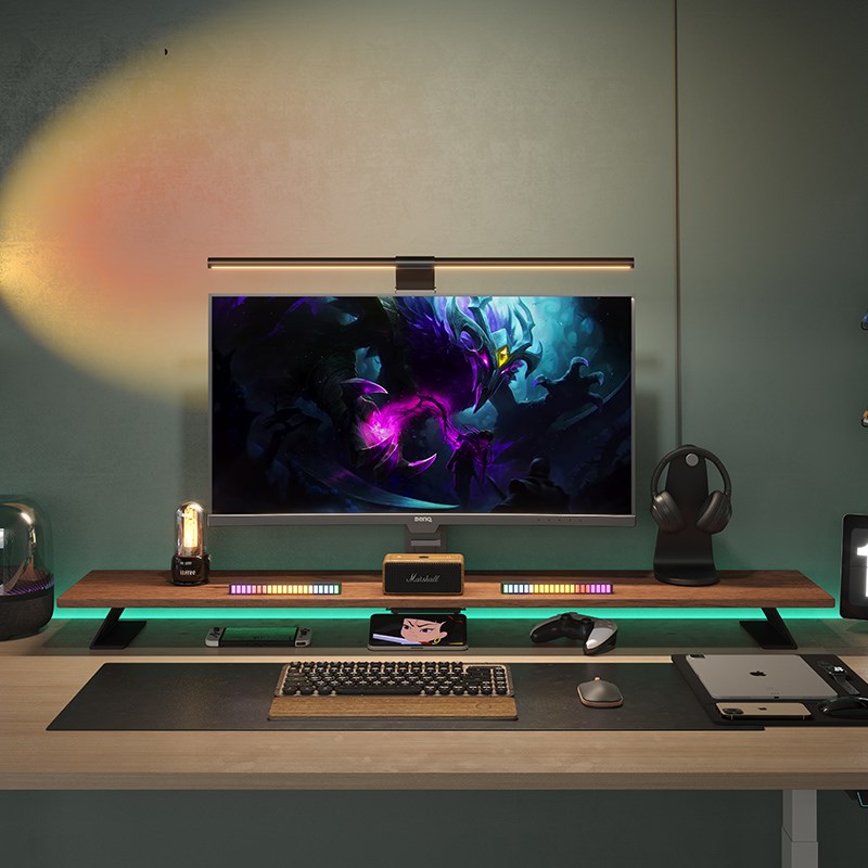 显示器增高架台式电脑显示屏底座抬高支架桌面收纳架办公桌置物架