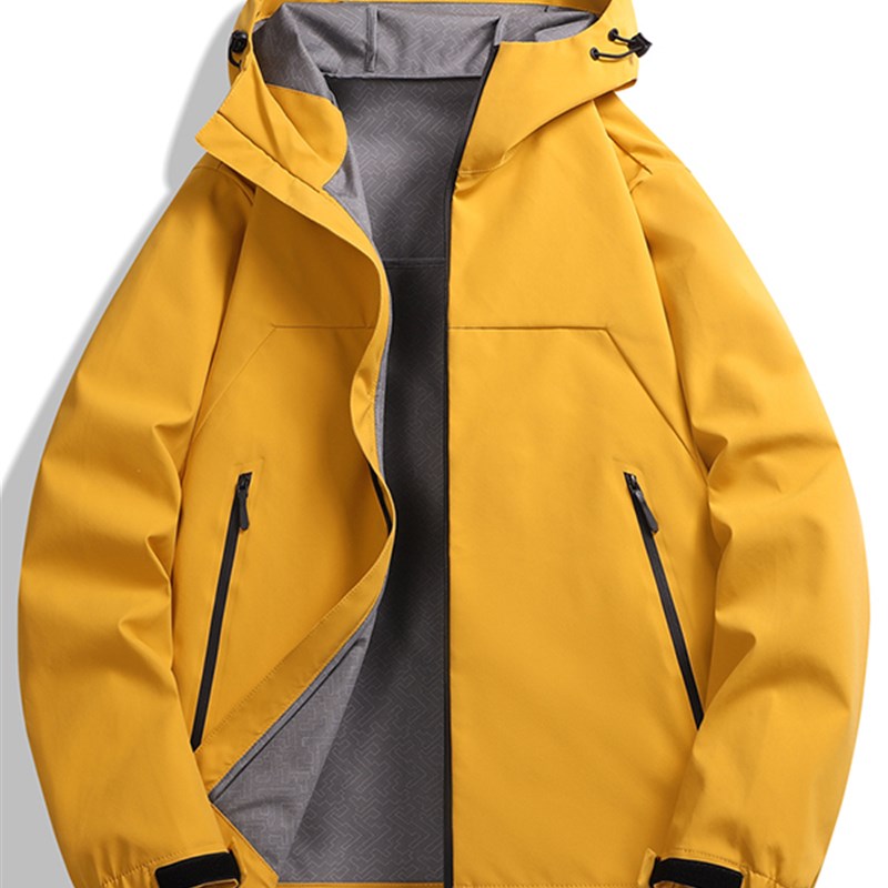 2025新款春季冲锋衣男女防风软壳防水户外登山运动机能风薄款外套