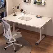 电脑桌台式 可升降书桌学生家w用卧室女生简易化妆桌子办公写字桌