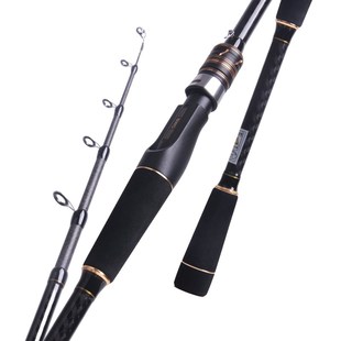 伸缩路滑竿远投短节收缩路亚竿正品大导环直柄路亚竿专业新款滑杆