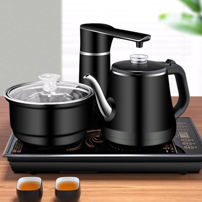 23x37电茶炉嵌入式超薄防干烧水壶电热家用茶台自动顶部上水双层