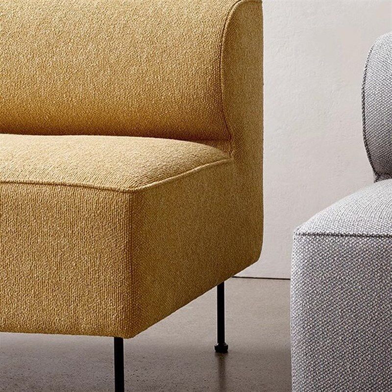 北欧轻奢小户型布艺沙发简约现代客厅沙发咖啡厅卡座Z无扶手沙发