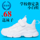 女童鞋 春季 透气网面 小学生白波鞋 旅游鞋 儿童小白鞋 男童白色运动鞋