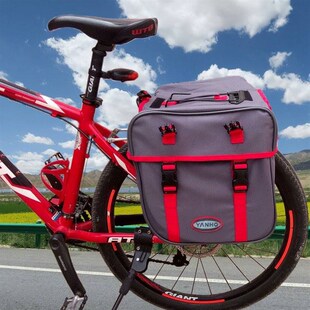 山地自行车骑行挂包装 r备后座防雨货架帆布收纳袋电动超大容量