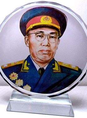 罗荣桓摆设纪念品人偶模型玩偶十大元帅工艺品装饰品礼品水晶摆件