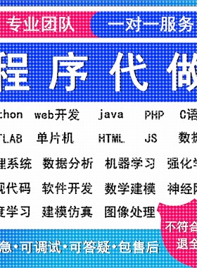 python代编程matlab深度学习C++C语言php代码定制程序代写javaC#