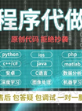 Python代码编写java代做c/c++程序代编程php代写c#设计C语言接单R