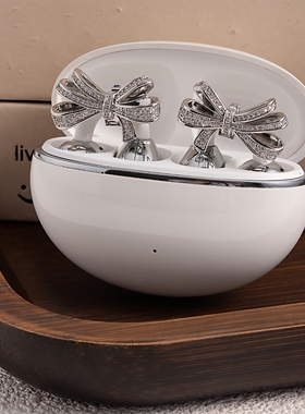 适用于华为freeclip耳机夹满钻蝴蝶钻扣夹个性耳机装饰配件配饰女