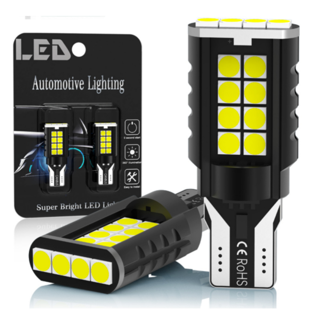 日本热销T16T15倒车灯12V车用6