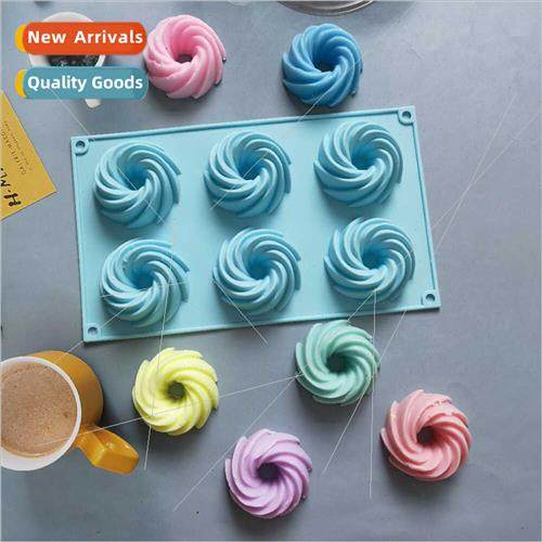6-link Spiral 184 Chocolate Cake Pudding Dessert Mold Soap B