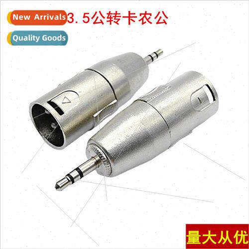 New 3.5 male to Ca male Ca adapter plug big three core doubl