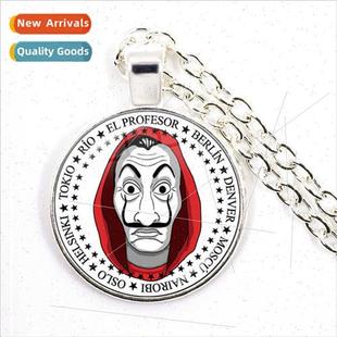 La casa de papel House Paper Money Time Gemstone Pendant Ne