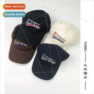 American retro embroidery duck original letters tongu hat