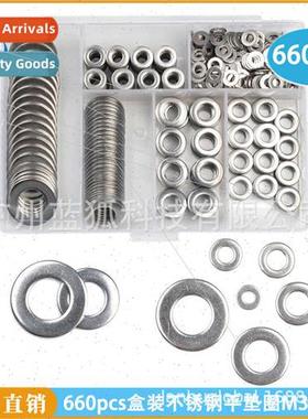 Flat Washers 660pcs Boxed Stainless Steel Flat Washers M3/4/