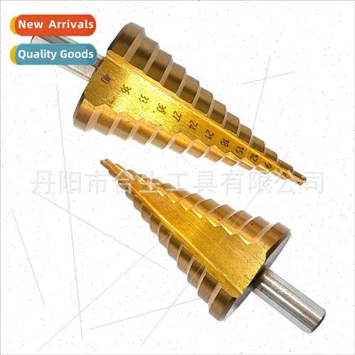 4-40 Triangle Shank  Fluted Pagoda  Tanium Plated Step  Elec