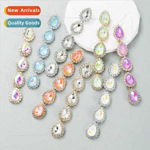 Europe fashion 925 silver needle earrings female alloy color