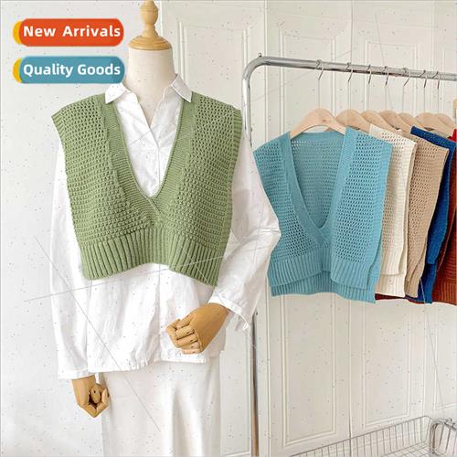 2023 fall new knted pullover small shawl female simple versa