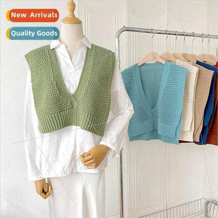 2023 fall new knted pullover small shawl female simple versa