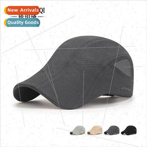 Summer new laser perated breathable ward cap men adjustable