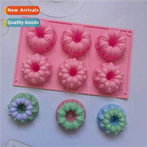6-nk Savarin Crown 202 licone Mold Cake Ice Cream Pudding De