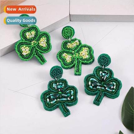 Irish St. Patrick Day Earrings Classic Green ShamEarrings DI