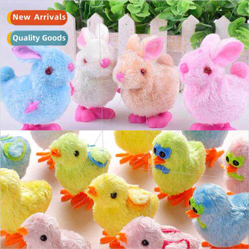 Easter Bunny Chick Breaking Clockwork Chicken Plush mulation