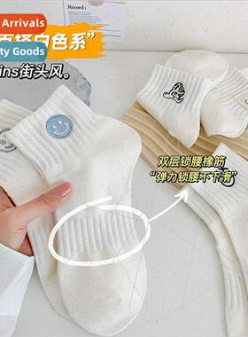 Whe socks women medium short spring fall cotton bottom short