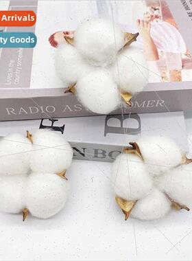 mulation cotton head natural dried flowers handmade vintage