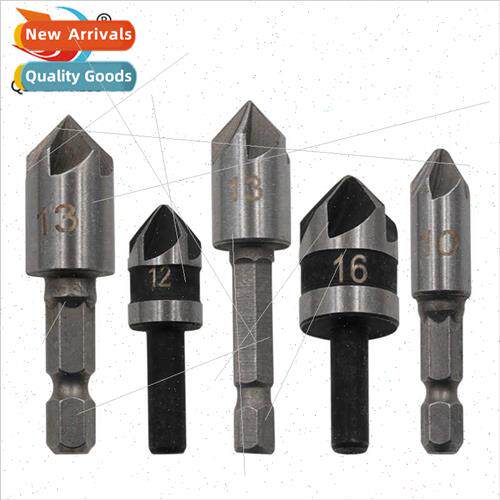 82 degree 5-flute chamfering tool woodworking holes quick gu