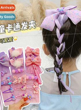 hair clips 2022 new broken hair finishing hairpin baby bow f