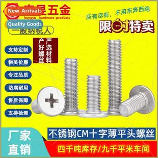 flat 304 head large thin screws