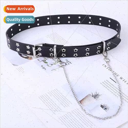 Europe star cock-eye buckle women versatile wool sweater bel