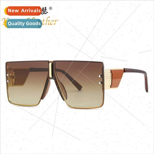 Fashion large frame sunglasses 2A400 Europe one-piece modern