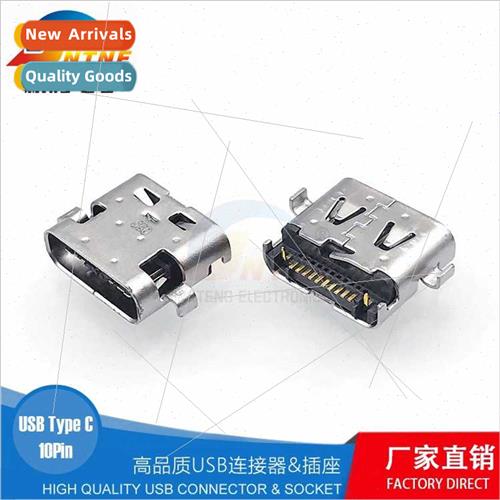 USB 3.1 type-c 10pin TYPE C countersunk female chassis conne