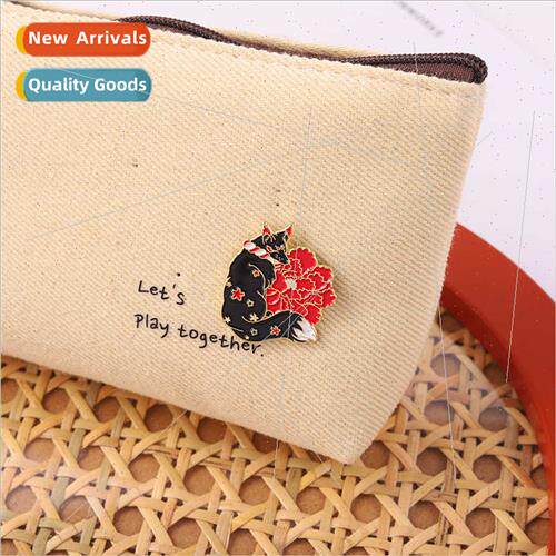 New animal series alloy jewelry creative cartoon fox hold fl