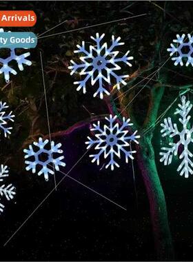 LED snowflake lights project lighting es green decoration li