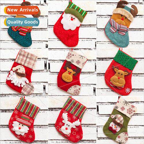 Christmas socks gift bags Santa Claus loaded gift socks chil