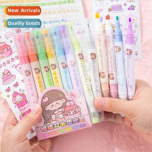 Dual-tip highlighters适用students to highlight markers color