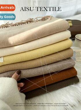 Faux cashmere scarf female winter 2023 Korean  solid color w