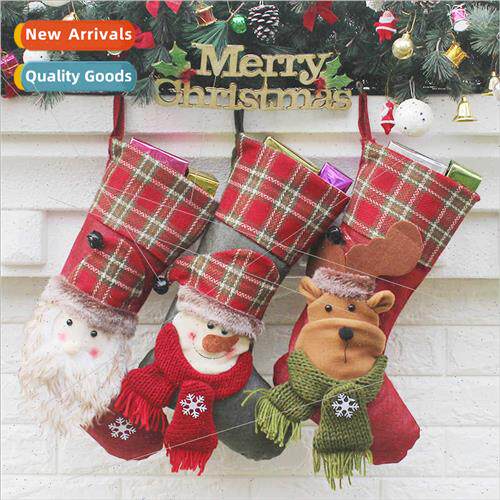 New Christmas socks gift bags Christmas e decorations hangin