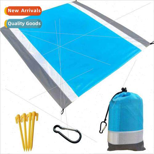 Camping Outdoor Beach Mat Three Color Patchwork Picnic Mat M
