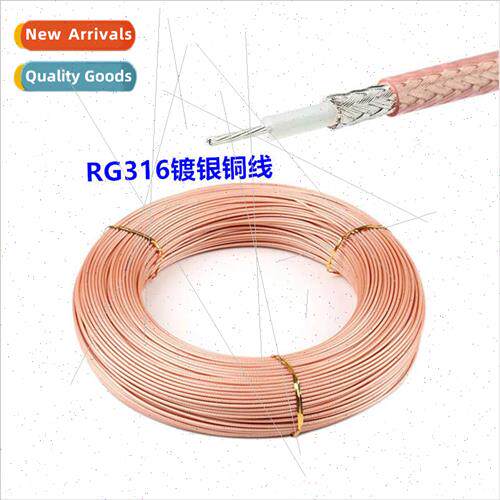 RF RG316 Coaxial RF Cable High Temperature Resistant gnal Sh
