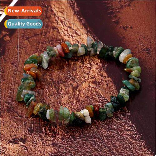 Natural Stone Crystal Crushed Stone Ladies Chain Bracelet Co