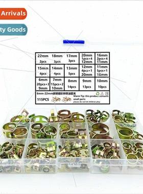 115PCS 6mm-22mm Colored Zinc Fuel Hose Clamps CPU Fuel Hose