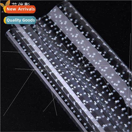 Waterproof pentagram bouquet cellophane fru basket bottoming