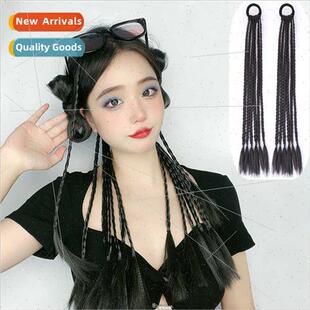 Fashion Spice Girls Wig Braid Women Boxing mulation Ponytail