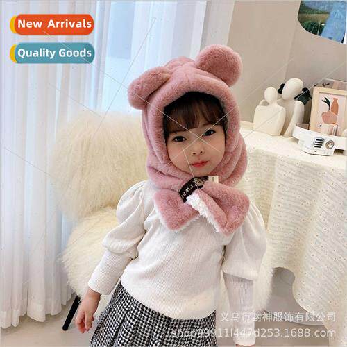 0-8 years old children hat scarf one fall winter twoPCS set