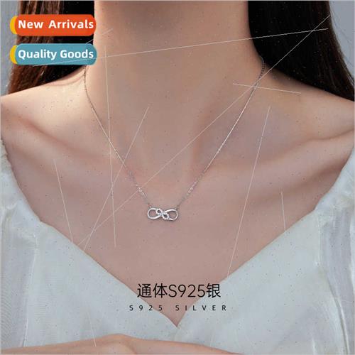 S925 lver Necklace Women 8 Character Pendant No m Chain