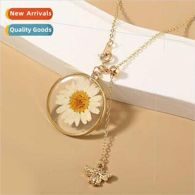 Europe specimen dried flower jewelry creative fashion wh sma