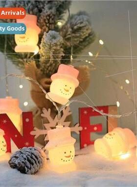 LED Christmas colorful lights string PVC Santa Claus flash s